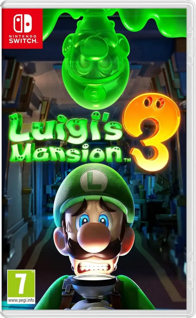 Únete a Luigi en su aventura fantasmagórica en Luigi's Mansion 3 para Nintendo Switch. Explora un hotel encantado, resuelve puzles paranormales y caza fantasmas con el modo cooperativo o multijugador local. Ayuda a Luigi a salvar a Mario con la ayuda de Gomiluigi y el profesor Fesor.